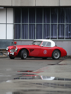 Austin-Healey 3000 Mk III (1965) - anlässlich des Klausenrennen Prologs 2012 im Gotthard Motorpark