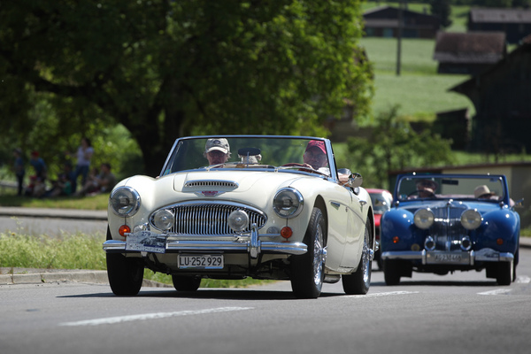 Austin-Healey 3000 Mk III BJ8 (1967) - auf der Samstagsausfahrt - Oldtimer in Obwalden (O-iO) 2019