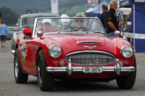 Austin-Healey 3000 Mk III in Rot - British Car Meeting Mollis 2017
