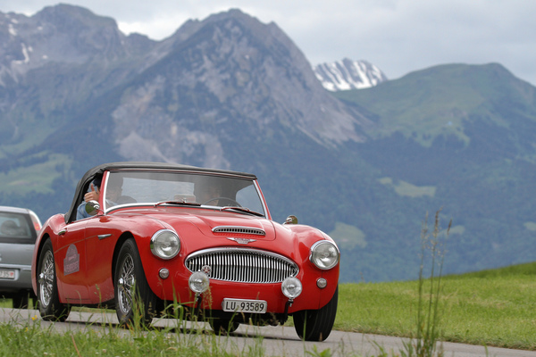 Austin-Healey 3000 - am Alpenbrevet 2020