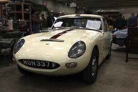Austin-Healey Sprite 1275 Ashley (1960) - für den Rennsport vorbereitetes mit Ashley-Kunststoff-Anbauteilen - am OTM Fribourg 2013