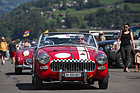 Austin-Healey Sprite (1964) - die zweite Form des Sprite, dahinter ein Frogeye - BCM 2022