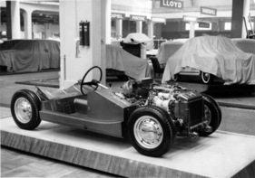Austin-Healey Sprite - Fahrgestell ohne Karosserie - Genfer Autosmobilsalon 1959
