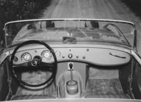 Austin-Healey Sprite Mark I (1958) - Armaturenbrett der linkgsgelenkten Version