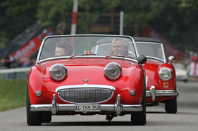 Austin-Healey Sprite Mk 1 (1960) - der Corso der Freunde alten Blechs aller Marken Brugg (FABAM) am GP Brugger Schachen 2015