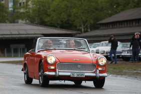 Austin-Healey Sprite - Sprite der zweiten Generation, natürlich auch bei Regen offen - OSMT Zug im September 2017