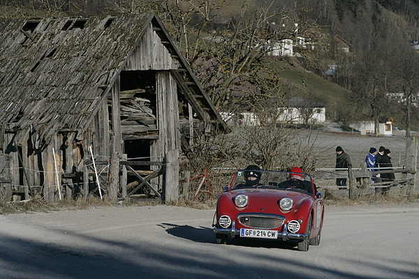 Austin Healey Sprite an der Planai Classic 2010