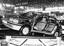 Austin Maestro (1983) - das neueste Produkt von BL ist als interessantes Schnittmodell zu bewundern - am Genfer Automobilsalon von 1983