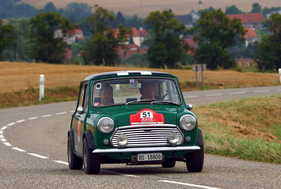 Austin Mini Cooper S (1968) an der RAID Suisse-Paris 2016
