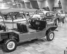 Austin Mini Moke (1965) - auf Basis des BMC 850 gebautes Freizeitfahrzeug - Genfer Automobilsalon 1965
