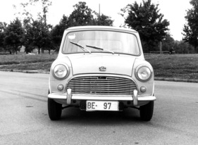 Austin Mini Seven 850 (1961) - Vorderansicht des Testwagens