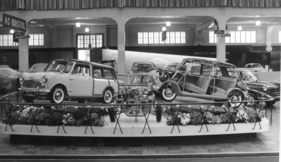 Am Genfer Autosalon 1961 wird die beinahe optimale Raumausnutzung veranschaulicht.