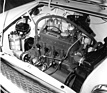 Austin Seven 850 Mini (1959) - Blick in den Motorraum des ersten Minis