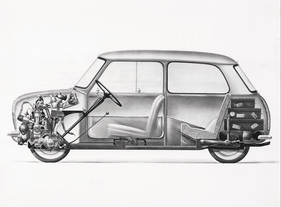 Austin Seven/Morris Mini-Minor Längsschnitt, 1959 (1959)