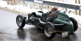Austin Seven Nippy am dritten "Auf Schnee und Eis" - René Felder unterwegs im ursprünglich kaum für Winter-Rallyes gedachten Monoposto Austin Seven Nippy am dritten "Auf Schnee und Eis" - René Felder unterwegs im ursprünglich kaum für Winter-Rallyes gedachten Monoposto