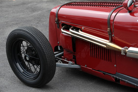 Austin Seven Special Monoposto (1930) - die Motorhaube wird mit Lederriemen gehalten