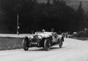 Austro-Daimler (1929) - Karl Imhof schaffte wieder den Klassensieg beim Gaisbergrennen 1932