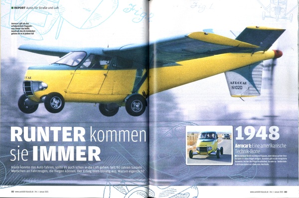 Auto Bild klassik 1/2015 - Fliegende Automobile