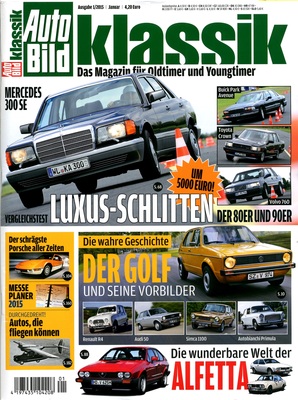 Auto Bild klassik 1/2015 - Titelblatt