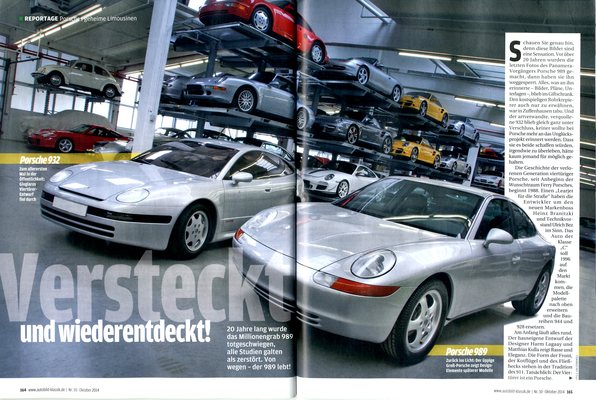 Auto Bild klassik 10/2014 - geheime Porsche-Prototypen