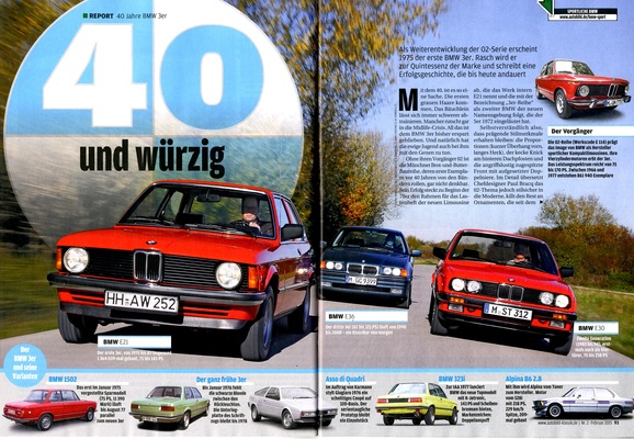 Bild Auto Bild klassik 2/2015 - 40 Jahre BMW 3er