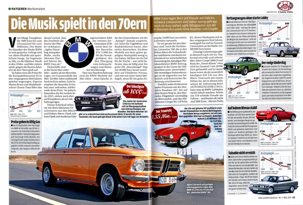 Bild: Auto Bild klassik 3-2015 - BMW-Preisvergleich