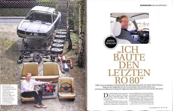 Auto Bild klassik 8/2017 - Der Erbauer des letzten Ro 80