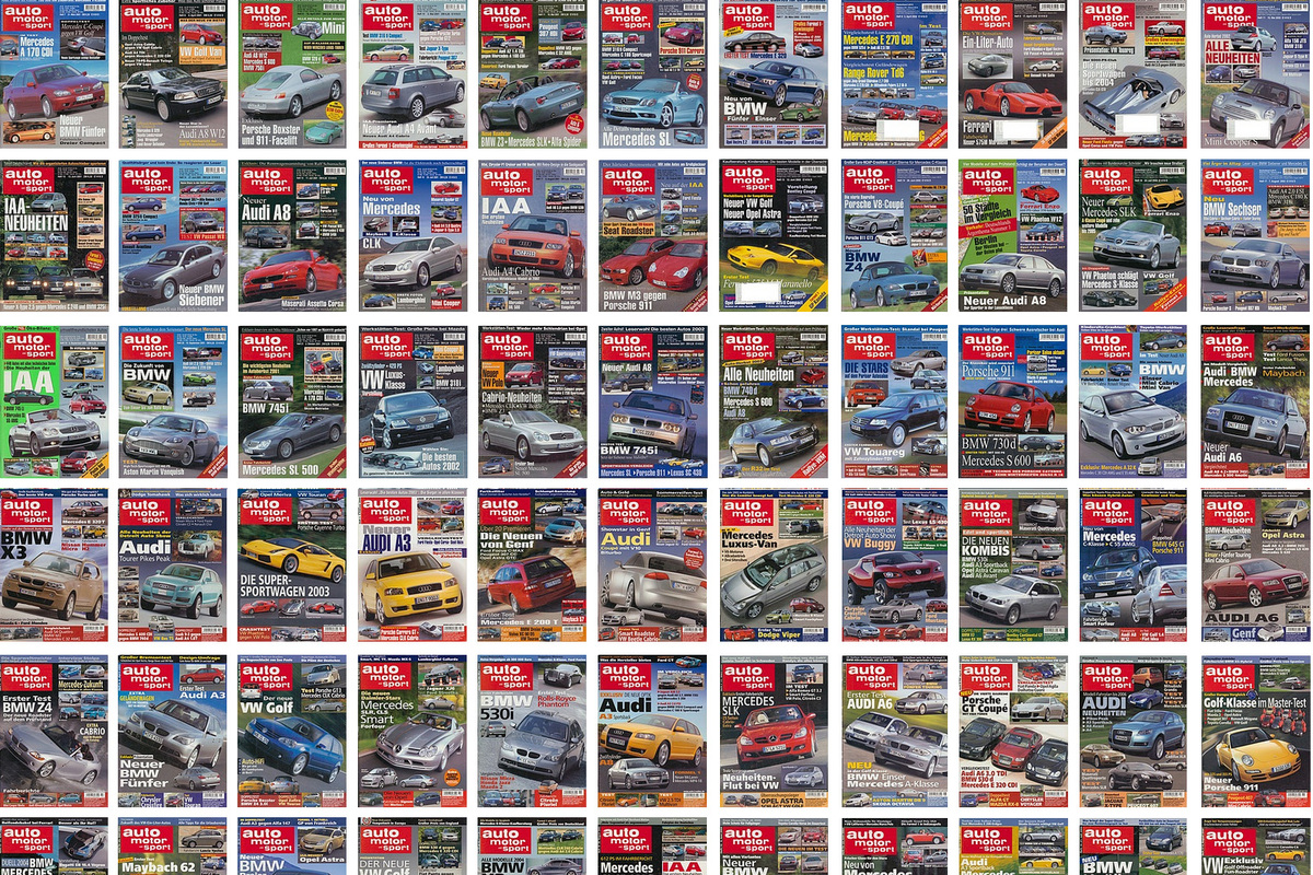 Auto Motor und Sport - Cover pages from 2001 to 2004