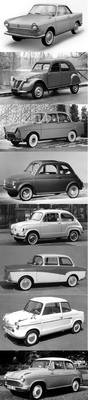 Auto-Teenager von 1960 im Examen - BMW gegen NSU, Glas, Lloyd, Fiat, DAF und Citroën