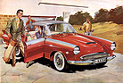 Auto Union 1000 SP (1957) - auch für Golfspieler - Illustration im Verkaufsprospekt von 1957