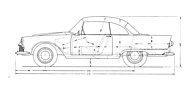 Auto Union 1000 SP (1958) - Abmessungen des Sportcoupés