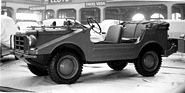 Auto Union DKW Munga (1957) - erstmals in der Schweiz zu sehen ist der DKW-Geländepersonenwagen mit dem Dreizylinder - Genfer Autosalon 1957