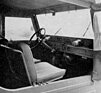Auto-Union Munga (1962) – Blick ins Cockpit mit dem gekröpften Mittelschalthebel und den zwei separaten Wischermotoren