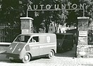 Auto Union Schnelllaster (1949) - Bereits 1948 begann m der Konstruktion des ersten Frontlenkers bei der Auto Union in Ingolstadt. 1949 verlassen die ersten Fahrzeuge den Hof der Hauptverwaltung in Ingolstadt