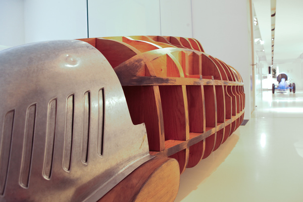 Auto Union Typ C Holzmodell zum Formen der Karosserieteile aus dem Jahr 1937 - Prototyp Automuseum Hamburg