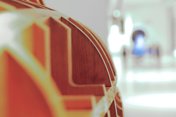 Bild Auto Union Typ C Holzmodell zum Formen der Karosserieteile aus dem Jahr 1937 - Prototyp Automuseum Hamburg