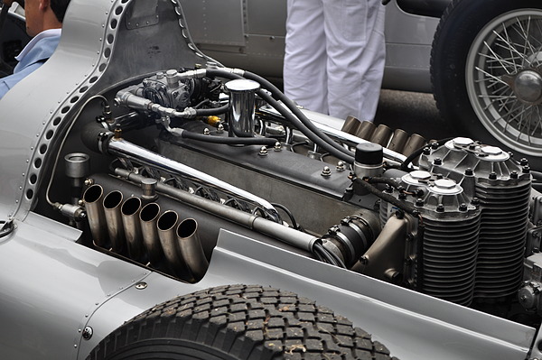 Auto Union Typ D (1938) - der Zwölfzylinder-Motor im Heck