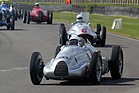 Auto Union Typ D (1939) - 2012 war es soweit, dass Auto Union und Mercedes ihre historischen GP-Wagen zu Demonstrationsläufen zum Goodwood Revival brachten