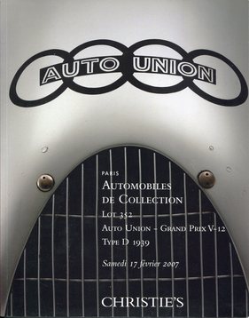 Auto Union Typ D (1939) - auf dem Auktionskatalog von Christies von 1997