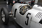 Auto Union Typ D Bergrennwagen (1938) - Blick ins Cockpit des Bergrennwagens - an der Techno Classica Essen 2012