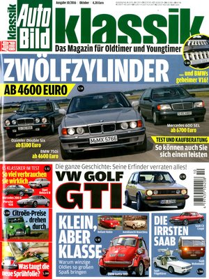 AutoBild Klassik 10/2016 - Titelblatt