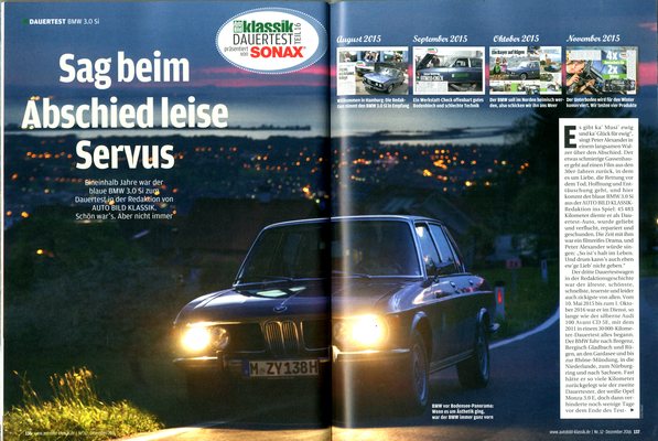 AutoBild Klassik 12/2016 - BMW 3.0 Si