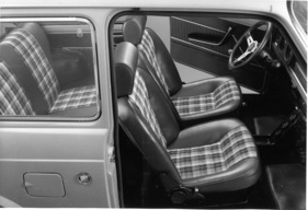 Autobianchi A 112 Abarth (1974) - karierte Sitzpolster