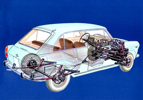 Autobianchi Primula (1965) - Transparency drawing (1965)