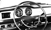 Autobianchi Primula Coupé (1966) - Cockpit mit Runduhren (© Archiv Automobil Revue) Autobianchi Primula Coupé (1966) - Cockpit mit Runduhren (© Archiv Automobil Revue)