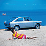 Autobianchi Primula Coupé (1966) - stolz am Stand präsentiert