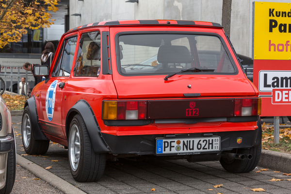 Autobianci A 112 – mit sehr vielen Abarth-Aufklebern – Retro-Saisonabschluss 2024