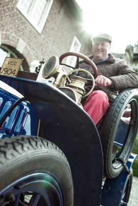 Autocar (1904) - bei der Besammlung und Abfahrt der Kronprinz Wilhelm Rasanz Fahrt in Schloss Krickenbeck