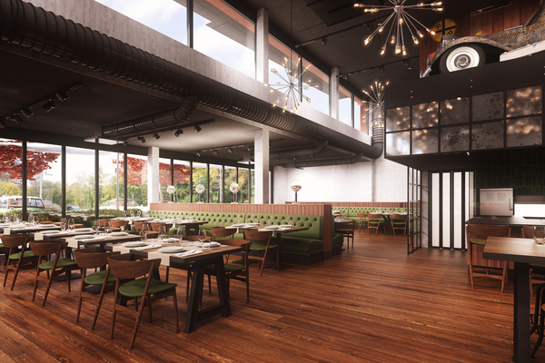 Autohalle - Gastrobereich