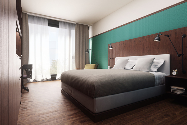 Autohalle - Hotelzimmer